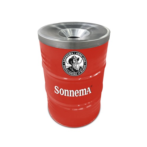 Barrel Bin Big RAL Colour with Flame Retardant Lid | 200 Liter Bin