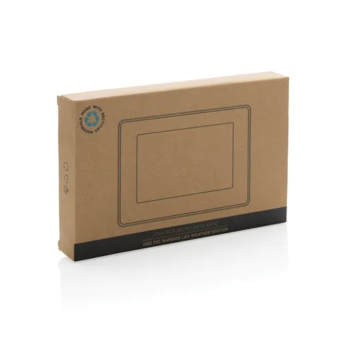 Utah RCS recycled plastic and bamboo LED clock Utah RCS recycled plastic and bamboo LED clock