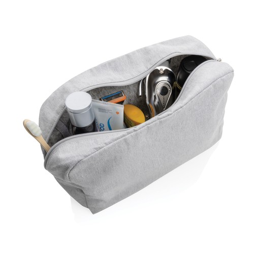 Impact Aware™ 285 gsm rcanvas toiletry bag undyed Impact Aware™ 285 gsm rcanvas toiletry bag undyed