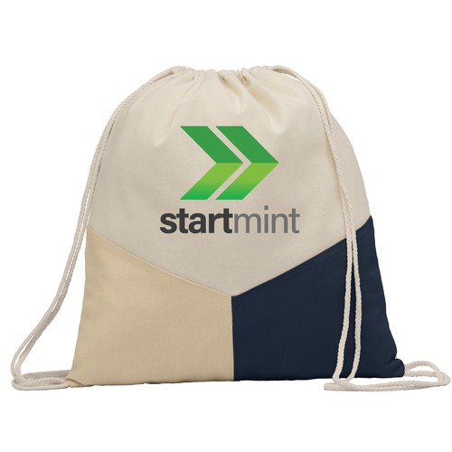 Triad - Multicolour Recycled Cotton Blend Drawstring Bag Triad - Multicolour Recycled Cotton Blend Drawstring Bag