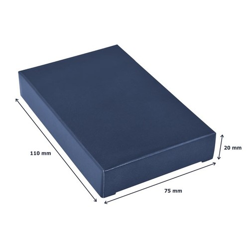 BLOC-NOTES DE POCHE ALUMINIUM BLEU