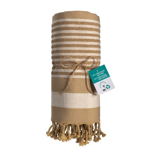 350 g/m2 recycled cotton beach towel/pareo