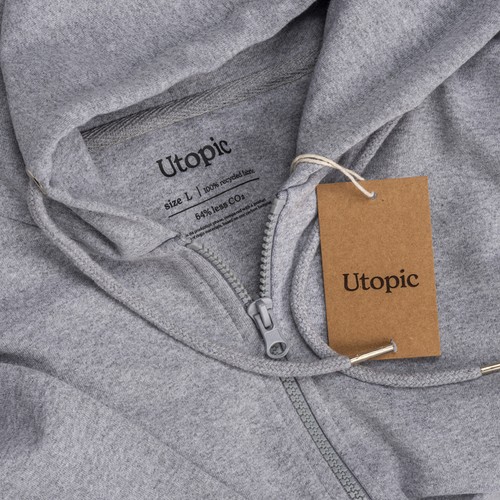 Tejido 100% regenerado. Sudadera unisex con capucha Tejido 100% regenerado. Sudadera unisex con capucha