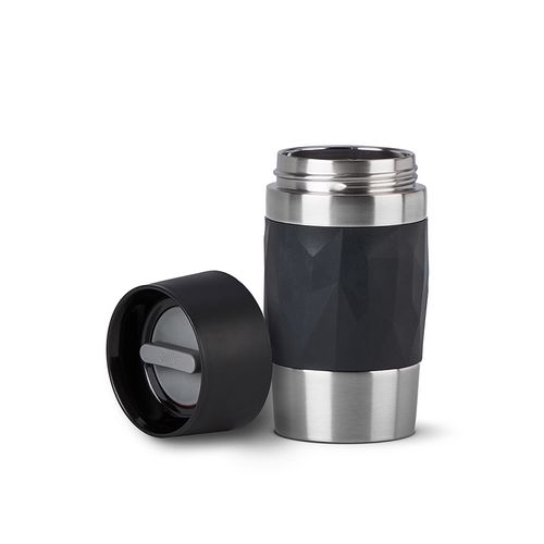 Tefal Travel Mug Compact 0.3L Black Tefal Travel Mug Compact 0.3L Black