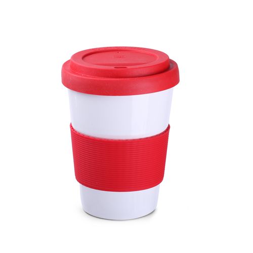Beker Coffee2go Classic 350ml rood Beker Coffee2go Classic 350ml rood