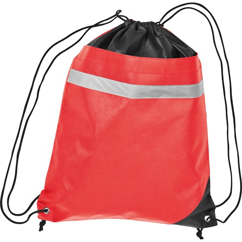 Borsa da palestra tnt con inclusa banda riflettente KONRAD Borsa da palestra tnt con inclusa banda riflettente KONRAD