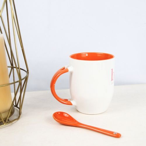 Tasse bicolore cuillère Marron Tasse bicolore cuillère Marron