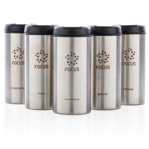 Mug Metro en acier inoxydable recyclé RCS
