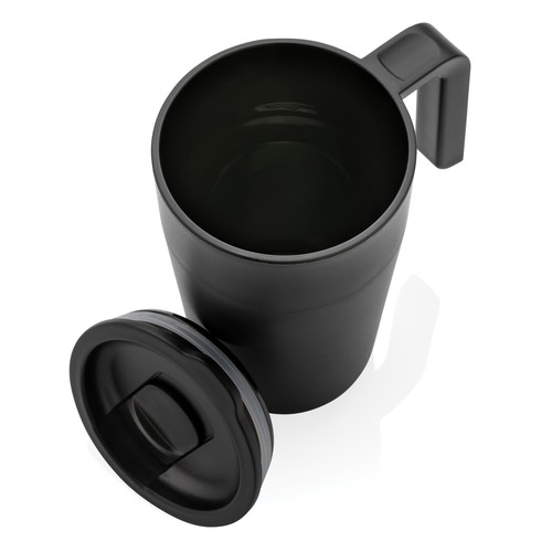 GRS Recycled PP and SS mug with handle GRS Recycled PP and SS mug with handle