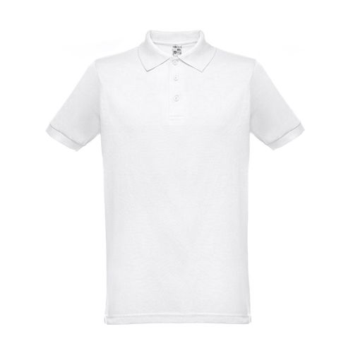 THC BERLIN WH. Herenpolo met korte mouwen. Witte kleur