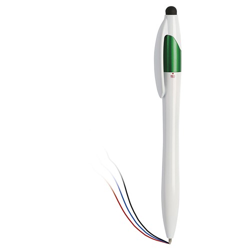 3 COLORS TOUCH SCREEN PLASTIC BALLPOINT PEN