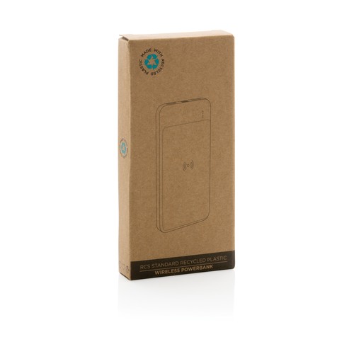 Powerbank inalámbrico de plástico reciclado estándar RCS