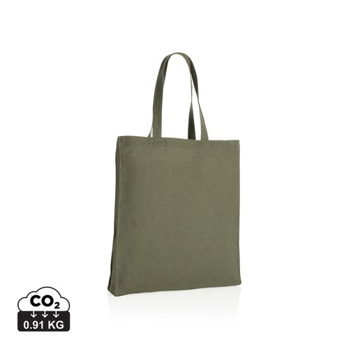 Impact AWARE™ gerecycled katoenen draagtas met bodem 145gsm