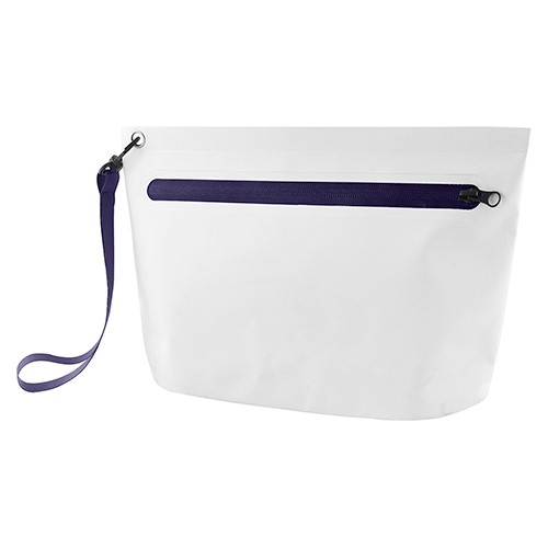 Waterproof pouch with colorful zip closure and con Haworthia