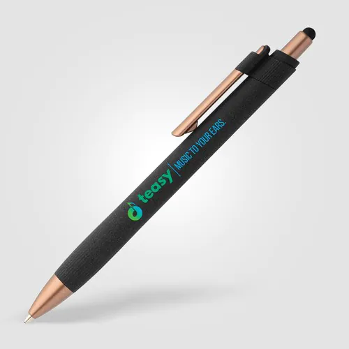 York Recycled Plastic Bronze Trim Stylus Ballpoint Pen York Recycled Plastic Bronze Trim Stylus Ballpoint Pen