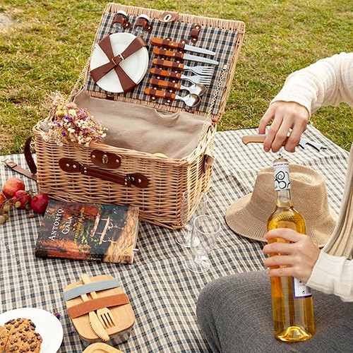 Picnic basket for 4 Platino