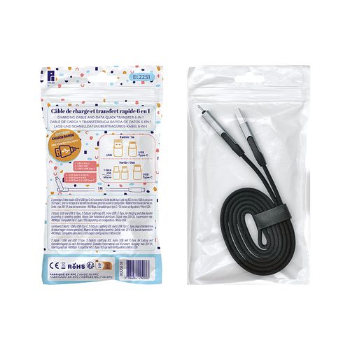 CABLE DE CARGA RÁPIDA Y TRANSFERENCIA DE DATOS