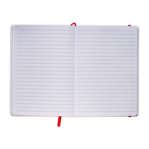 Bloc note avec élastique et feuille de papier à ligne