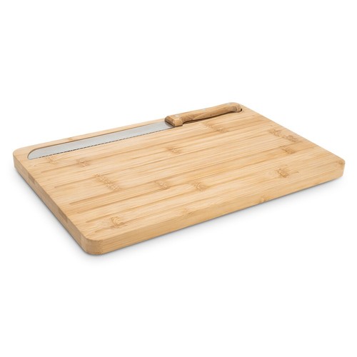 CATCHER. Bamboo bread board with knife included CATCHER. Bamboo bread board with knife included