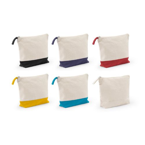 DAPHNE. 100% katoenen cosmetische tas (340 g/m²) tweekleurig