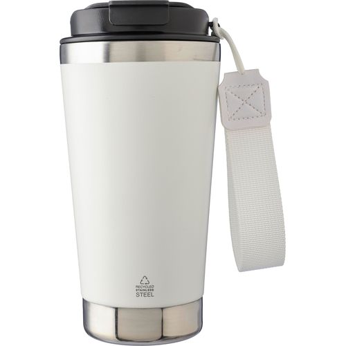 Gerecycled roestvrijstalen dubbelwandige drinkbeker 500 ml Kayla Gerecycled roestvrijstalen dubbelwandige drinkbeker 500 ml Kayla