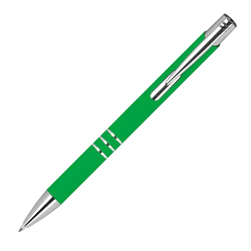 Stylo à bille avec surface caoutchoutée