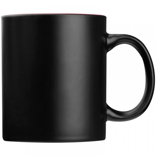 Black mug with colored inside 300 ml Black mug with colored inside 300 ml