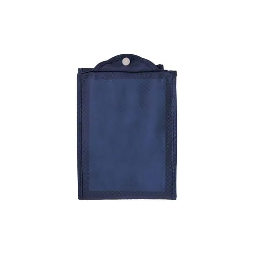 Shopper pliable avec soufflet en TNT 80g/m2 cousu, anses courtes Shopper pliable avec soufflet en TNT 80g/m2 cousu, anses courtes