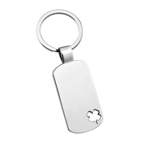 PORTE-CLES RECTANGULAIRE-TROU TREFLE PORTE-CLES RECTANGULAIRE-TROU TREFLE