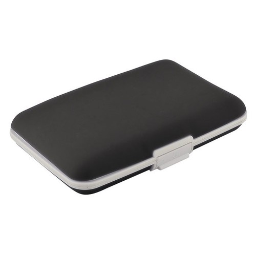 BUSINESS CARD HOLDER SILICONE BLACK