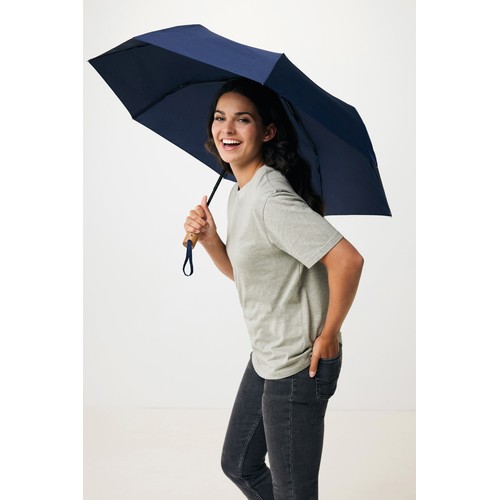 Mini parapluie 21" à ouverture auto en bois d'acacia Kaycey