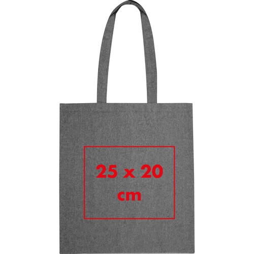 Borsa in cotone riciclato con manici lunghi LAMBERTO Borsa in cotone riciclato con manici lunghi LAMBERTO