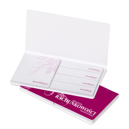 Adhesive Notepad Set in Carton Cover with Paper Indexes