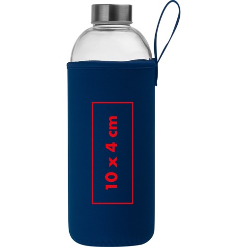 1000 ml glass bottle with neoprene sleeve