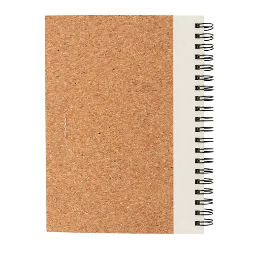 Cork spiral notebook with pen Cork spiral notebook with pen