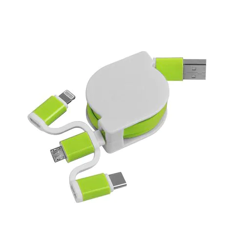 Cable d'alimentation USB type C, lightning, micro USB retractable Cable d'alimentation USB type C, lightning, micro USB retractable