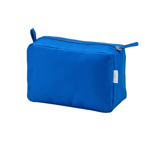 Beauty case en polyester recyclé R-PET avec fermeture éclair