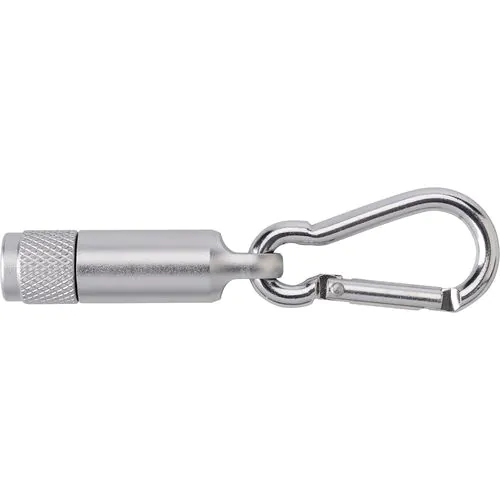 Aluminium mini torch with carabiner Tracy