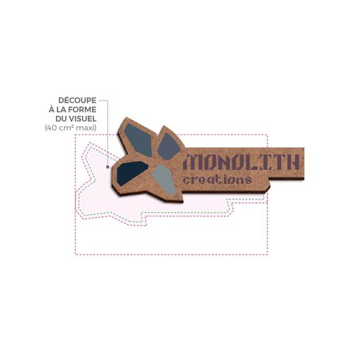 3MM THICK MDF BADGE WITH MAGNET (20 TO 40CMv)