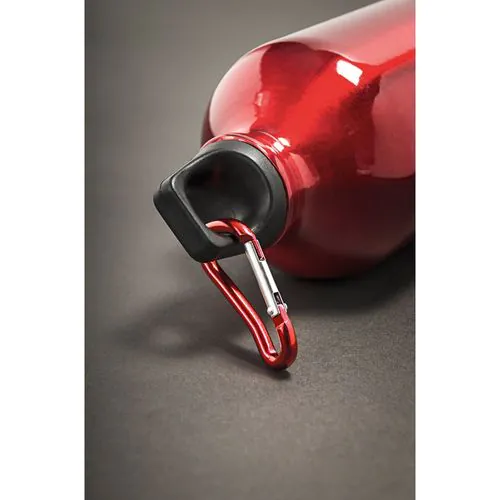 LANDSCAPE S. Bouteille de sport 400mL en aluminium avec mousqueton LANDSCAPE S. Bouteille de sport 400mL en aluminium avec mousqueton