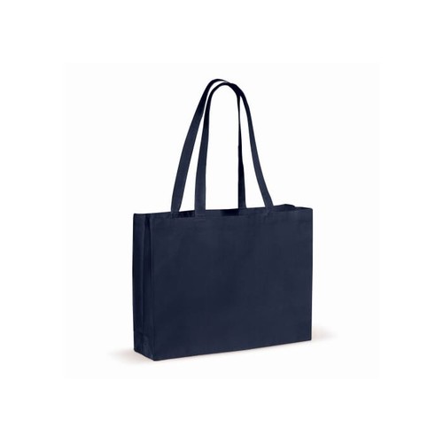 Borsa in cotone riciclato con soffietto 140g/m² 49x14x37cm Borsa in cotone riciclato con soffietto 140g/m² 49x14x37cm