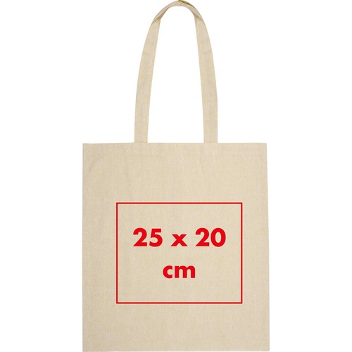 Borsa in cotone riciclato con manici lunghi LAMBERTO