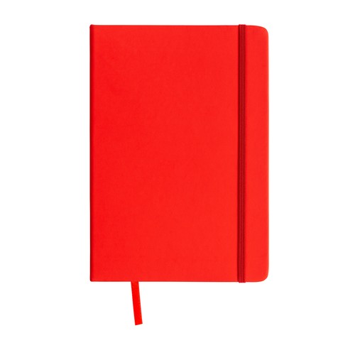 PU notebook with coloured elastic, squared sheets (80 pages), satin bookmark PU notebook with coloured elastic, squared sheets (80 pages), satin bookmark