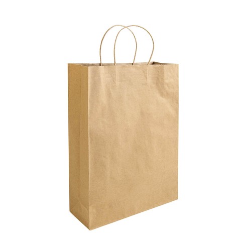 100% recycled paper 100 gr/m2, shopping bag with guesset 100% recycled paper 100 gr/m2, shopping bag with guesset