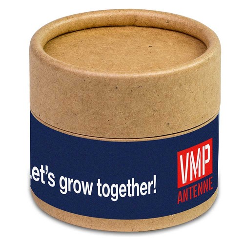Boite kraft avec graines - Trèfle à 4 feuilles Boite kraft avec graines - Trèfle à 4 feuilles