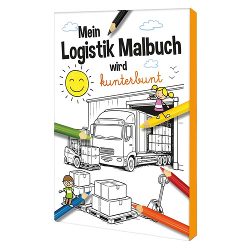 Colouring book / set A6 - Logistics - Colouring set neutral Colouring book / set A6 - Logistics - Colouring set neutral