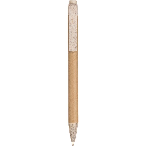BALLPOINT PEN IN RECYCLED CARDBOARD AND WHEAT STRAW + ABS