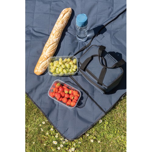 Impact Aware™ RPET foldable quilted picnic blanket Impact Aware™ RPET foldable quilted picnic blanket