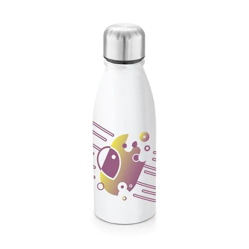 BILLY. Bouteille en aluminium 500mL avec bouchon en acier inox à sublimation BILLY. Bouteille en aluminium 500mL avec bouchon en acier inox à sublimation