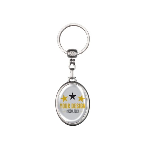 Keyring metal, oval